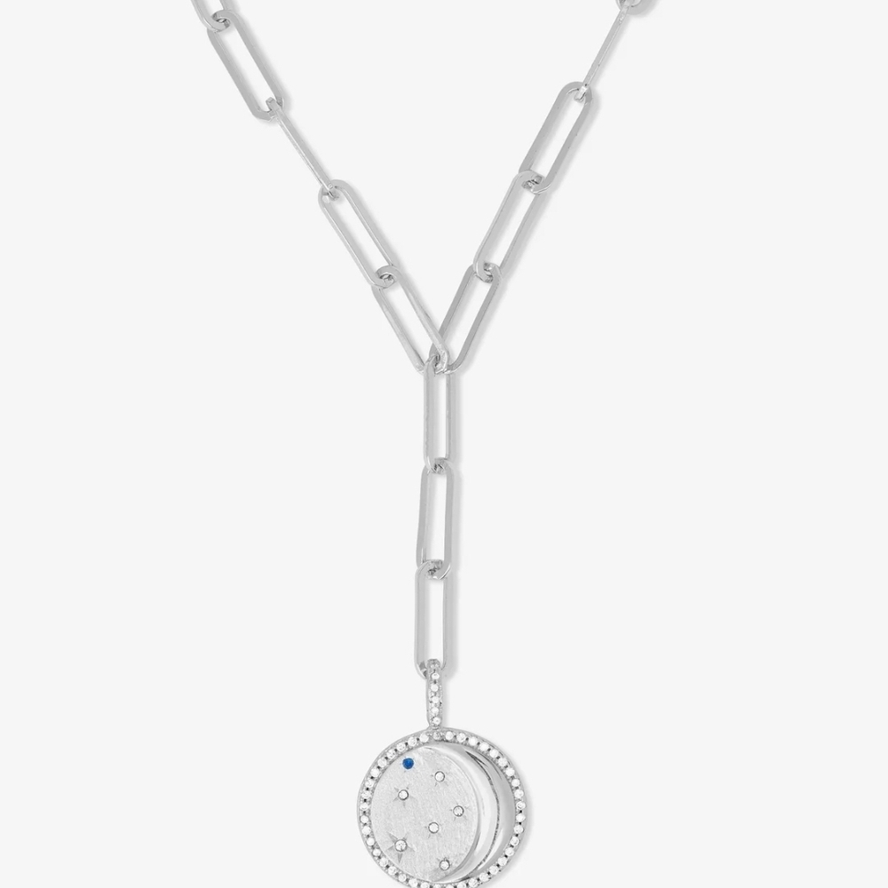 You're a Star Lariat
Silver|Blue Sapphire|White Diamondettes